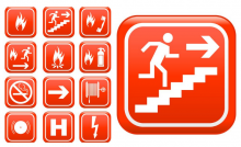 Знаки пожарной безопасности (ГОСТ) в зданиях и помещениях 